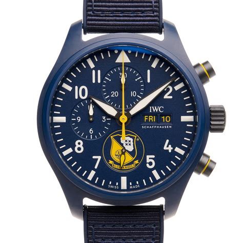 iwc pilot chronograph blue angels|iwc pilot blue angels.